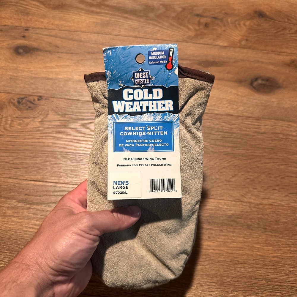 West Chester‎ Tan Split Cowhide Mitten Mens Large 97020/L